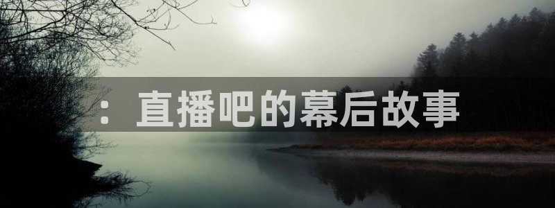 nba直播球友：：直播吧的幕后故事